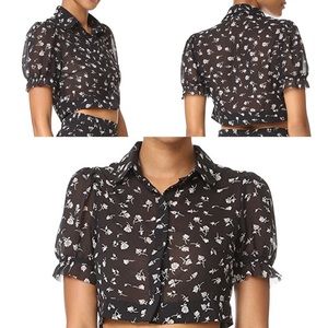 Wildfox Couture Floral Swing Set Top (Blouse only)